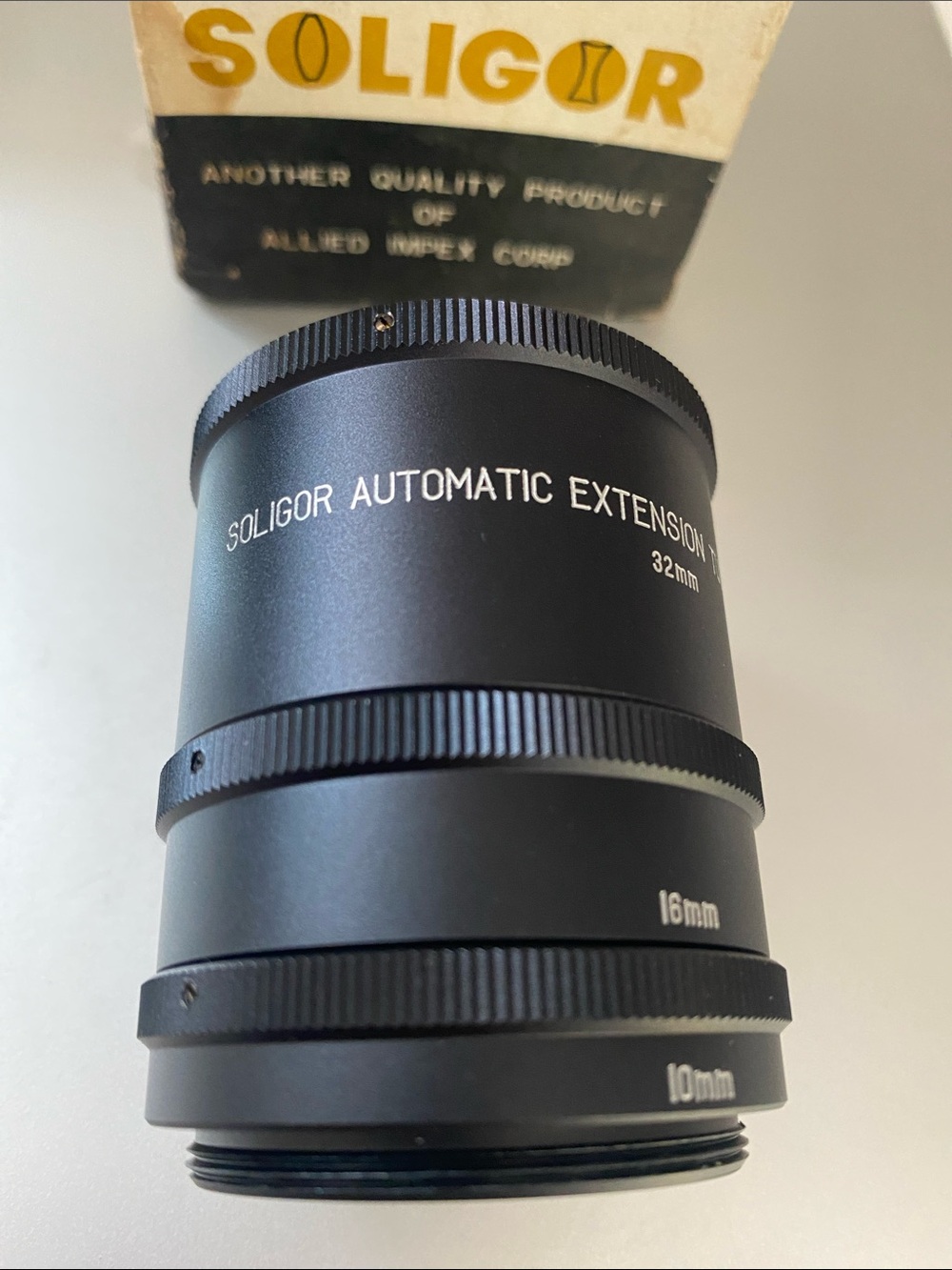 Soligor 10mm/16mm/32mm Automatic Extension Tube Set — Black